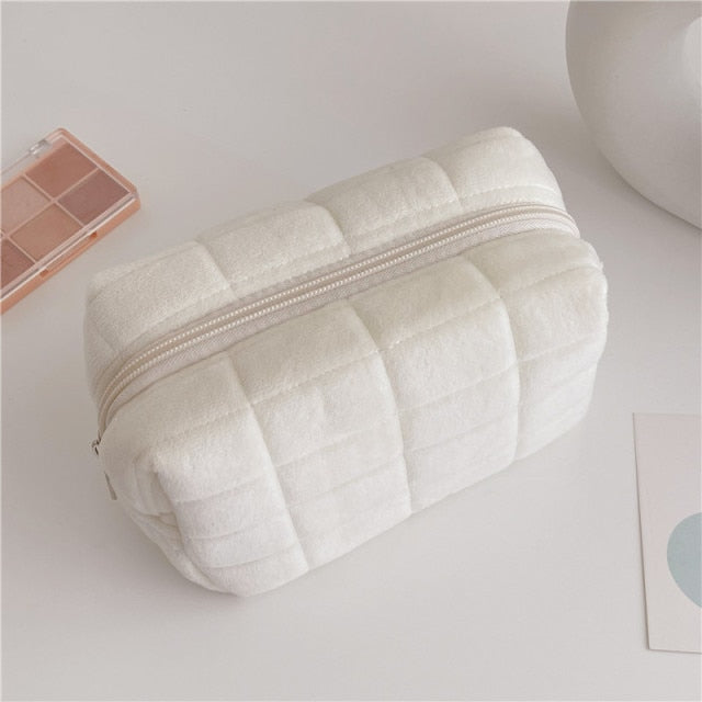 Plush Fur Makeup Bag