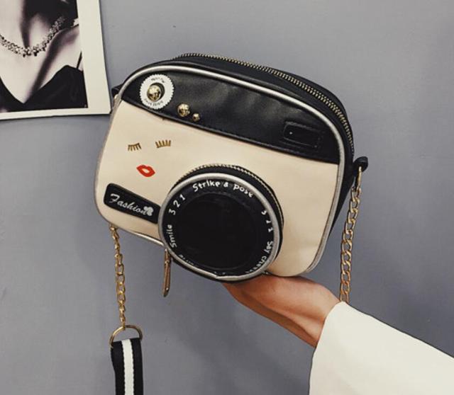 Vintage Camera Style Crossover Bag