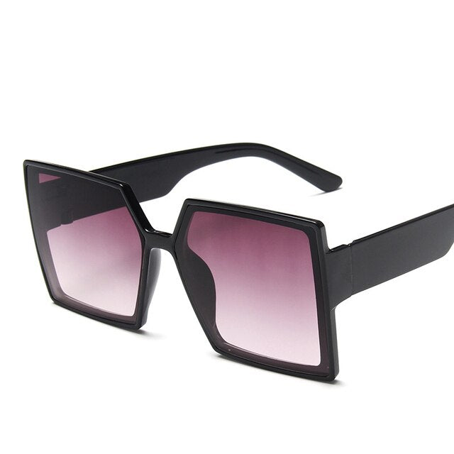 Oversized Retro Block Sunglasses