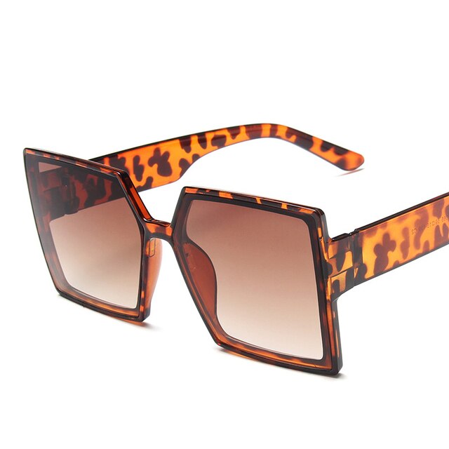 Oversized Retro Block Sunglasses