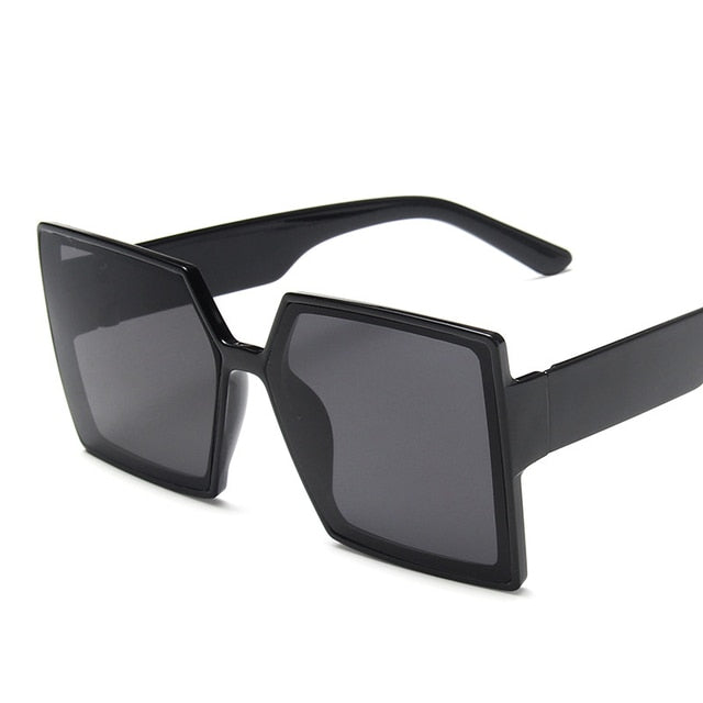 Oversized Retro Block Sunglasses