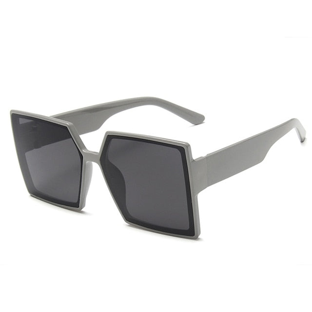 Oversized Retro Block Sunglasses