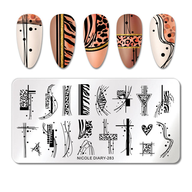 Nail Art Stamping Plates -Stainless Steel