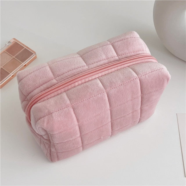 Plush Fur Makeup Bag