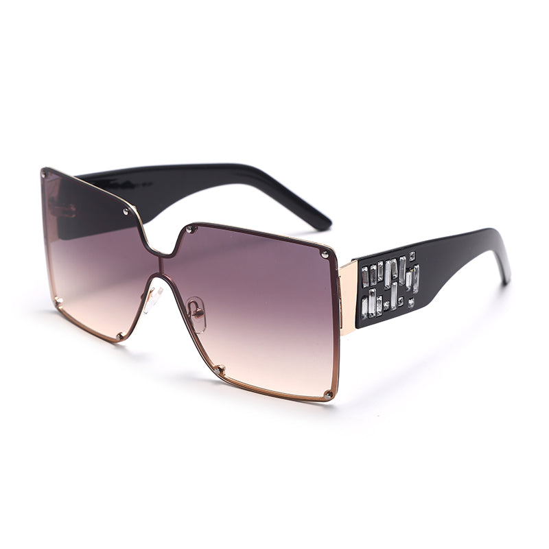 Retro Rimless Sunglasses