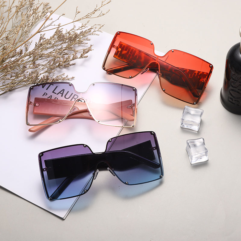 Retro Rimless Sunglasses