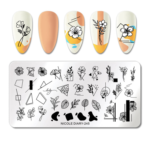 Nail Art Stamping Plates -Stainless Steel