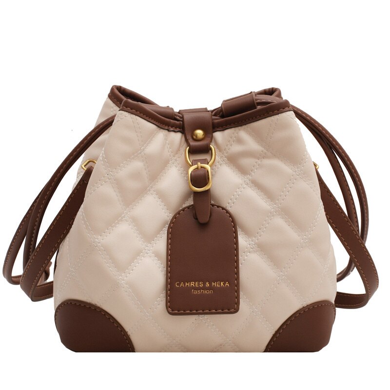 Quilted Padded Bucket Bag